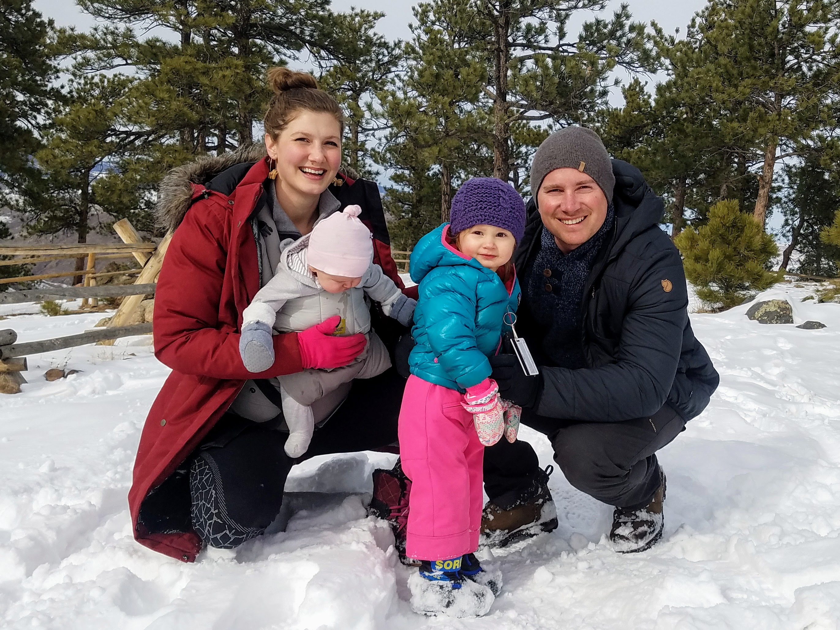 Colorado Family in Snow
