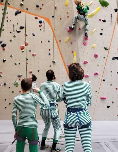 Family Pajamas at Movement Climbing Gym Denver Colorado