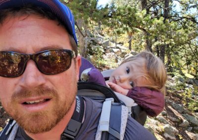 Dad Hiking with a Toddler in Colorado 06